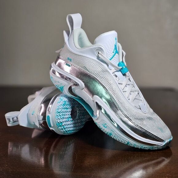 Nike Air Jordan XXXVI 36 Low PF Guo Ailun Women's 10 Silver Jade DM9032-130 Shoe - Picture 8 of 17